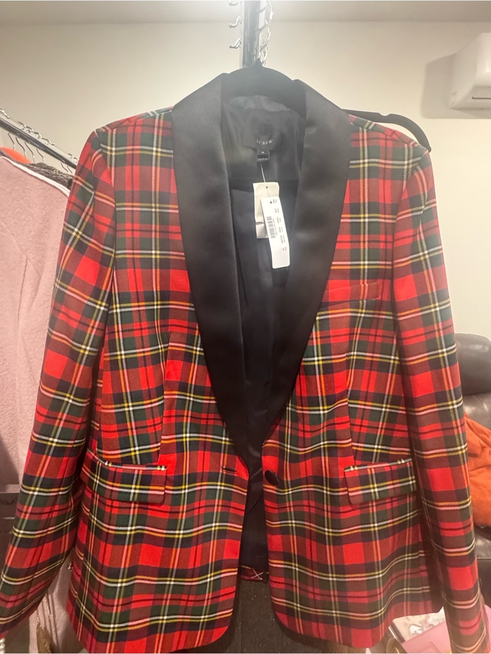 J. Crew Black Satin Evening Blazer